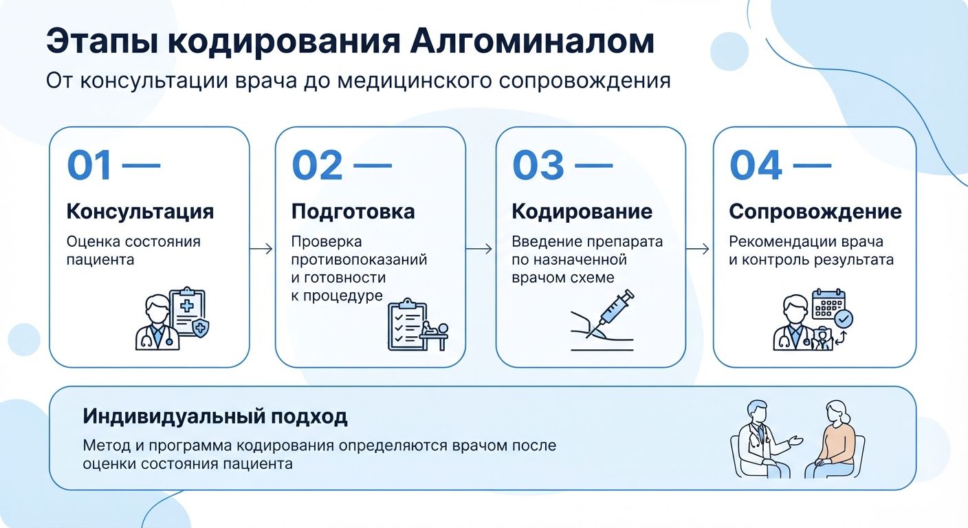 Кодирование препаратом «Алгоминал» в Вятских Полянах инфографика